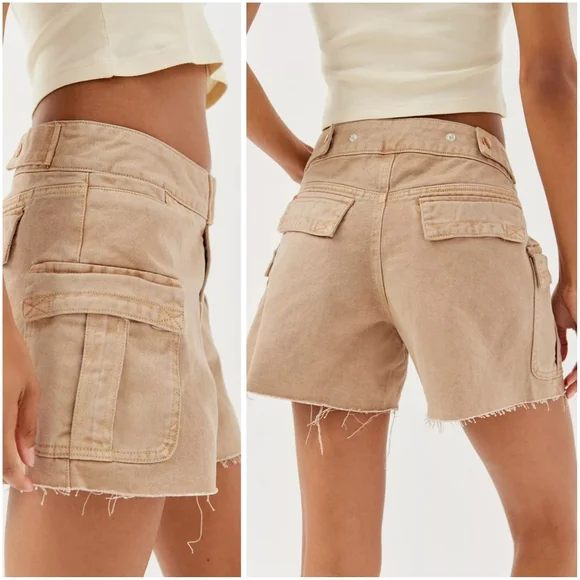 NWT Urban Outfitters BDG Aline Denim Cargo Short 27 - Picture 1 of 9